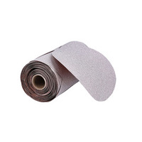 NORTON: 6" 180 GRIT A/O PAPER PSA DISC ROLLS, 100/ROLL